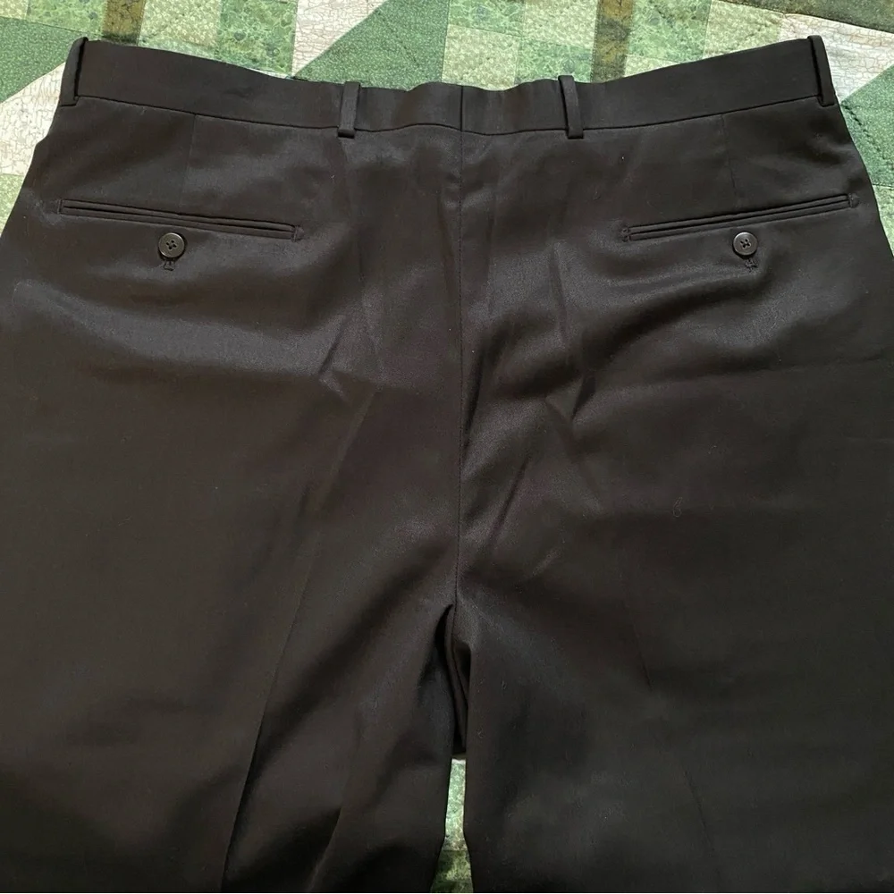 Alfani Wool Pants Trouser‎ Slacks Size 38x29L Black Dress Pants Office Career